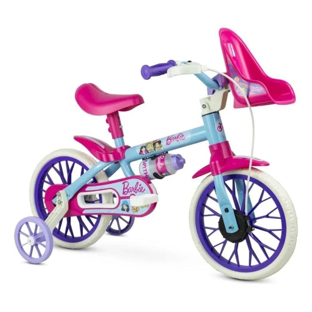 Bicicleta Infantil Barbie Aro 12 Azul 2025