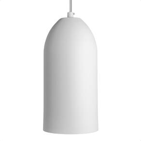 Lustre Pendente Blumenau Otto Minimalista E27 Bivolt Branco