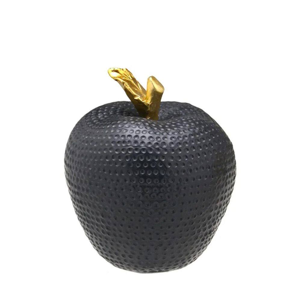 Fruta Decorativa Maçã Preta 9cm – Sofisticação e Modernidade