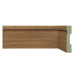 Kit Rodapé de MDF 3 Barras Frisadas de 10cm x 2,40m Rende 7,2 Metros Moldufama Imbuia