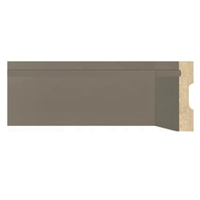 Rodapé de MDF Frisado de 5cm x 2,40m Rende 2,4 Metros Moldufama 1003 Cinza