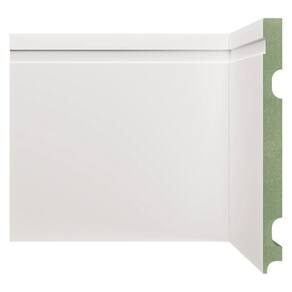 Kit Rodapé de MDF 5 Barras Frisadas 20cm x 2,40m Rende 12 Metros Moldufama Branco