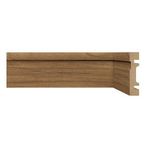 Kit Rodapé de MDF 30 Barras Frisadas de 7cm x 2,40 Rende 72 Metros Moldufama Imbuia