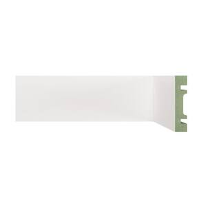 Kit Rodapé de MDF 20 Barras Lisas de 7cm x 2,40m Rende 48 Metros Moldufama Branco