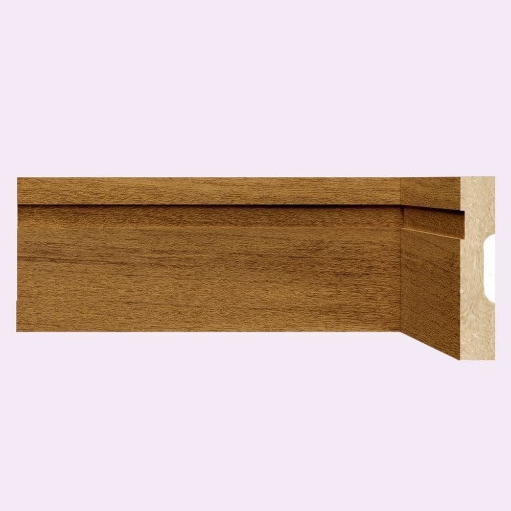 Kit Rodapé de MDF 10 Barras Frisadas de 10cm x 2,40m Rende 24 Metros Moldufama Turim