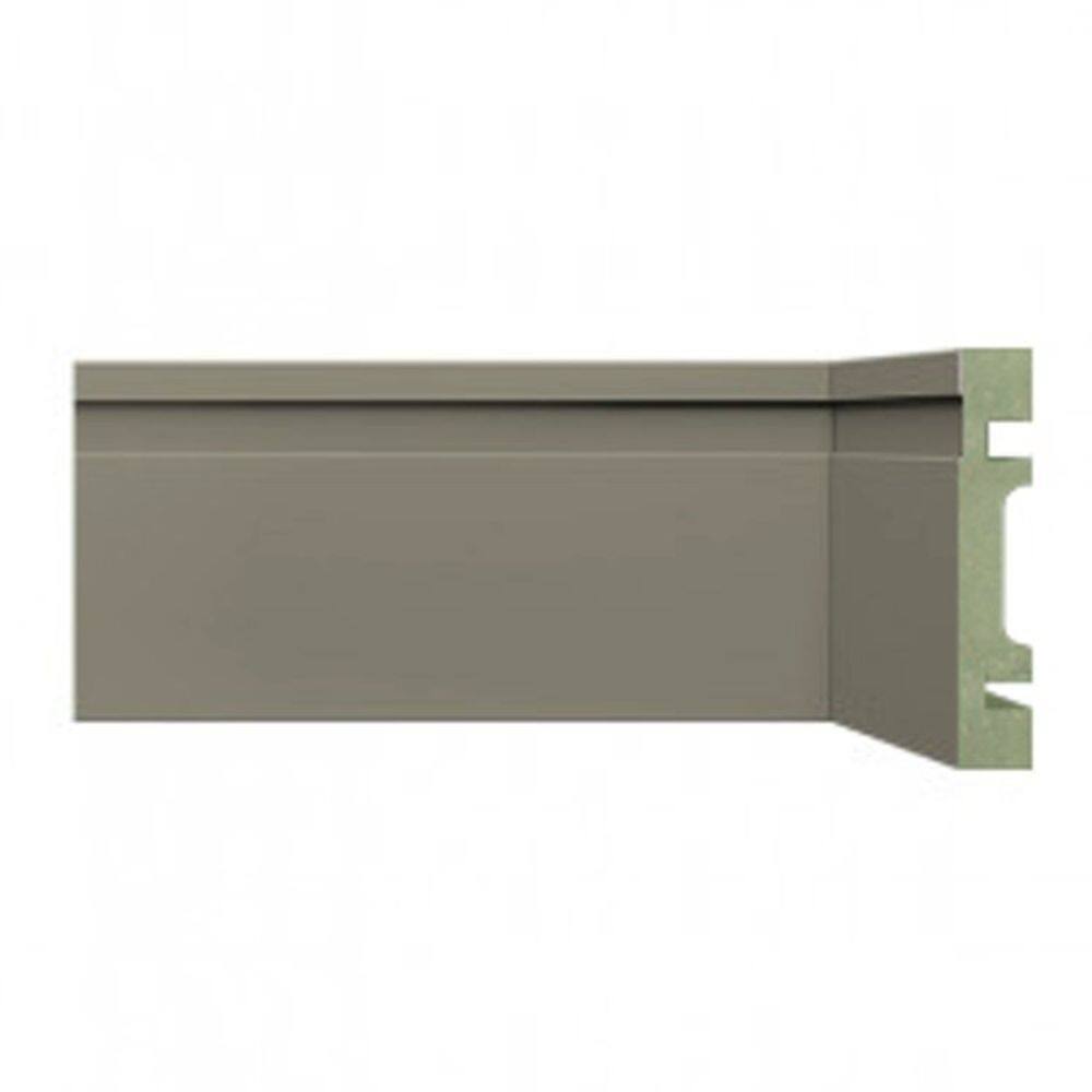 Kit Rodapé de MDF 20 Barras Frisadas de 7cm x 2,40m Rende 48 Metros Moldufama Cinza Titanium
