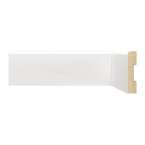 Kit Rodapé de MDF 5 Barras Lisas de 7cm x 2,40m Rende 12 Metros Moldufama Branco