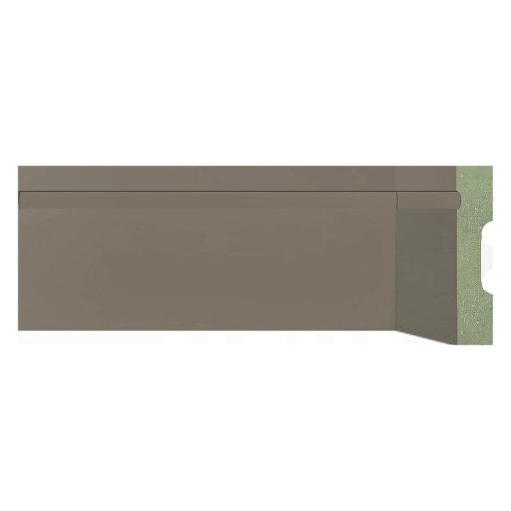 Kit Rodapé de MDF 30 Barras Frisadas de 10cm x 2,40m Rende 72 Metros Moldufama Cinza