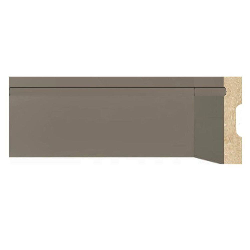 Kit Rodapé de MDF 30 Barras Frisadas de 5cm x 2,40m Rende 72 Metros Moldufama Cinza