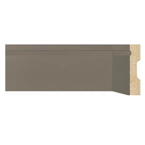 Kit Rodapé de MDF 15 Barras Frisadas de 5cm x 2,40m Rende 36 Metros Moldufama Cinza