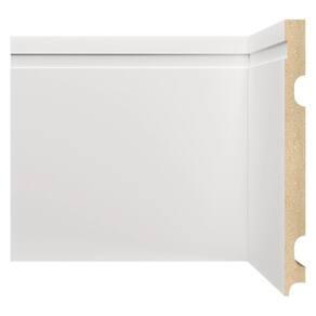 Kit Rodapé de MDF 3 Barras Frisadas 20cm x 2,40m Rende 7,2 Metros Moldufama Branco