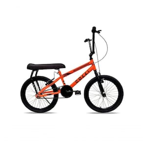 Bicicleta Colli Montadinha Aro 20 Selim Mobik Bagageiro Cor Amarelo Neon Tamanho Do Quadro 12 Laranja