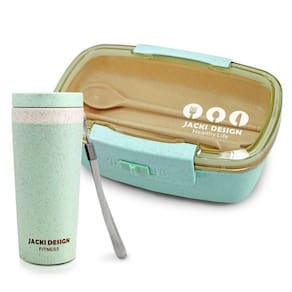 Kit Marmita 800ml E Copo De Trigo 300ml Verde