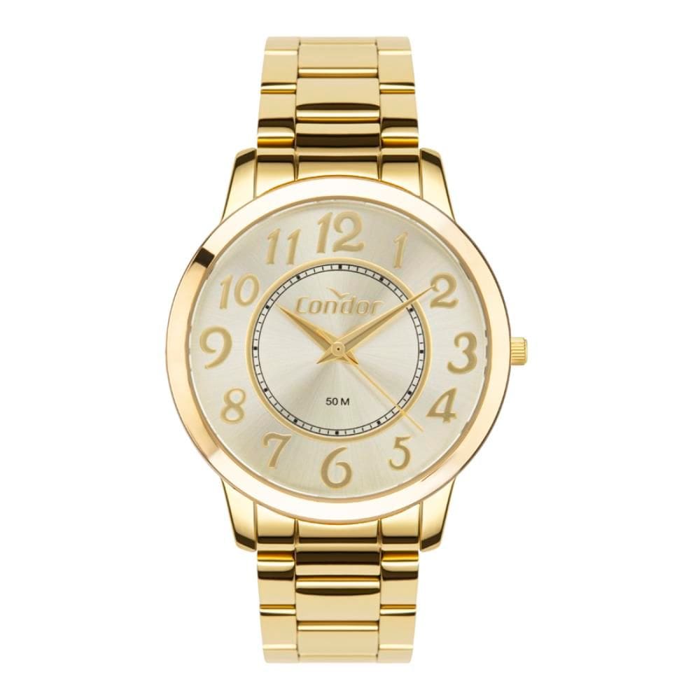 Relógio Condor Feminino Ref: Co2035nqu/4x Casual Dourado