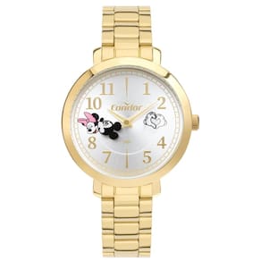 Relógio Condor Feminino Ref: Co2034an/i4k Dourado Mickey e Minnie