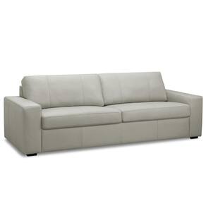 Sofá 2 Lugares Para Sala De Estar Living 150cm Aurora L06 Couro Cinza Claro - Lyam Decor