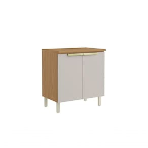Balcão De Cozinha 80cm 2 Portas Com Tampo New Porto - Itatiaia Freijó-off White