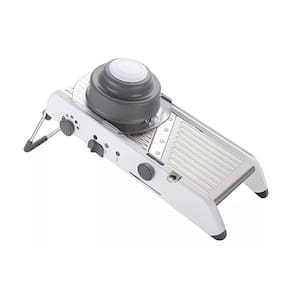 Cortador Ralador Fatiador Legumes Verduras Mandoline Inox Cor:Branco