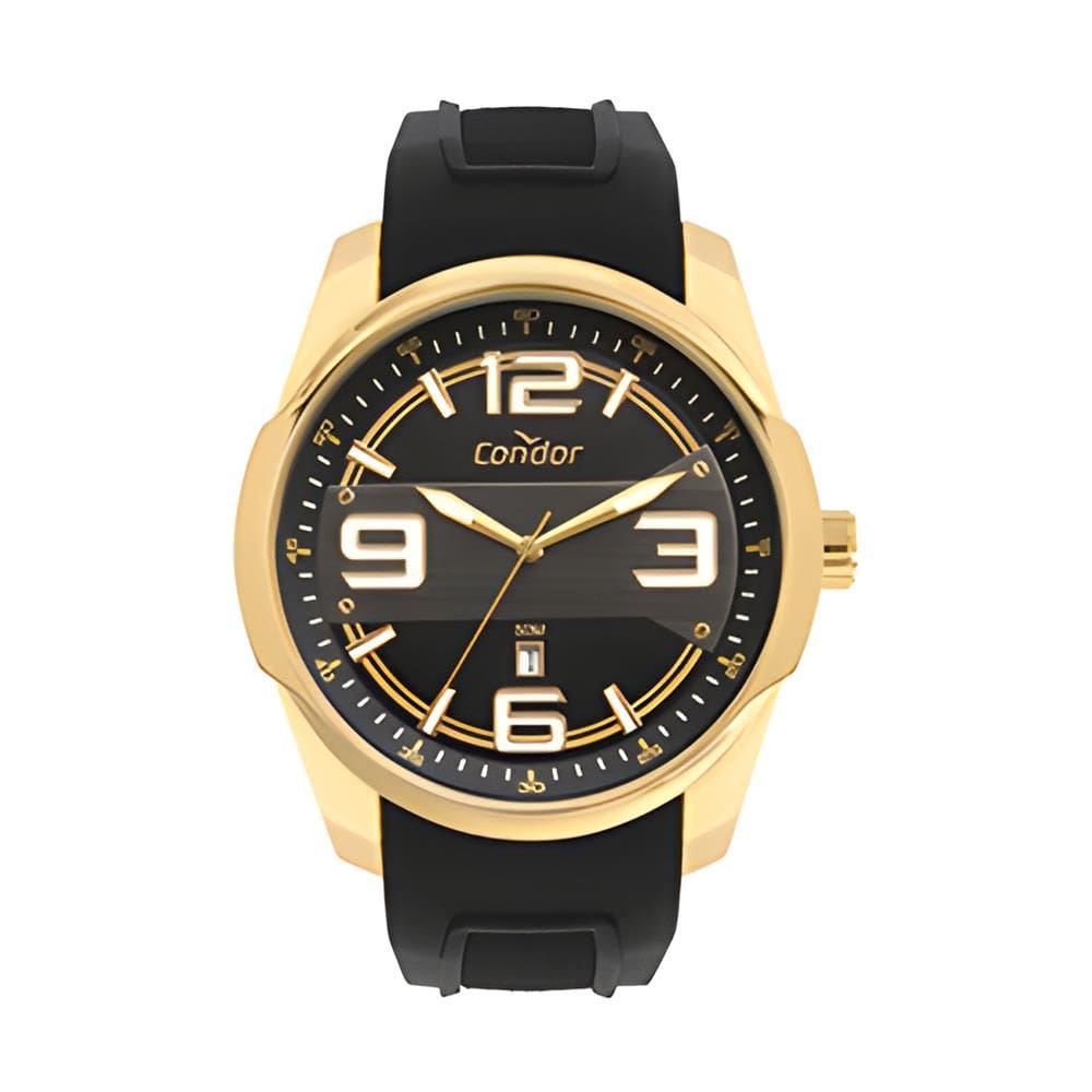 Relógio Condor Masculino Ref: Co2117az/5p Oversized Esportivo Dourado