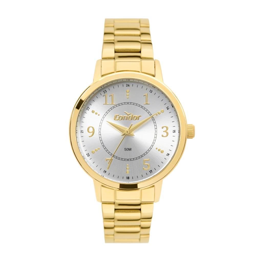 Relógio Condor Feminino Ref: Co2035nin/4k Casual Dourado