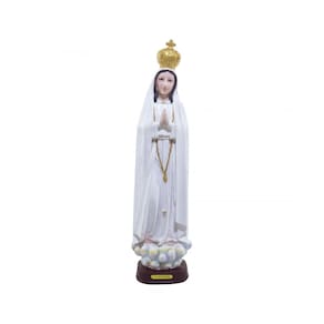 Estátua Imagem Resina Nossa Senhora De Fátima Grande 53cm