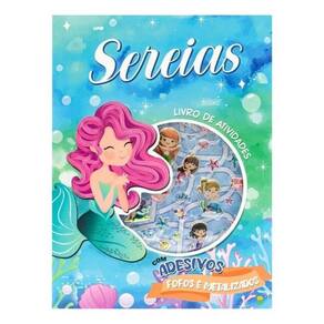 Livro De Atividades + Adesivos Metalizados: Sereias