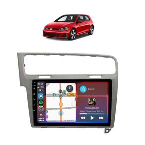 Kit Multimídia Golf 2014 / 2020 Mold Aço Escovado 9 Pol Android Carplay Gps 2/32GB - 915BR ROADSTAR
