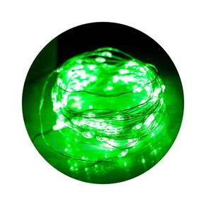 Pisca de LED Fio de Fada 20L 2 Metros A Bateria Natal Ano Novo Cores:Verde