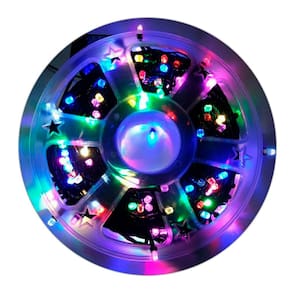 Cordão Pisca Natal 200 Lampadas Led 8 Funções Rolo 50M 110V Cor:Colorido