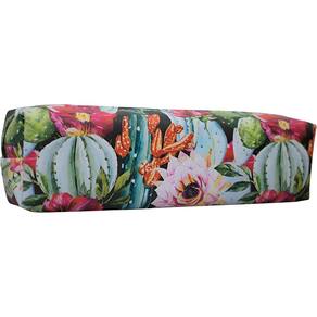 Estojo Escolar Florido Estilo Tropical Estampado Estampa:Cacto