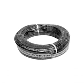 Fio Preto Com Tarja Branca 2x18 0,75 Mm