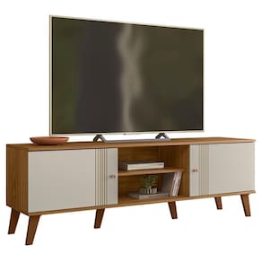 Rack Bancada Para 65 Polegadas 160 Cm Denv Plla Nature Off White