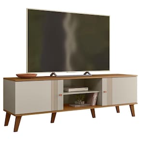 Rack Bancada Para 65 Polegadas 160 Cm Denv Plla Off White Nature