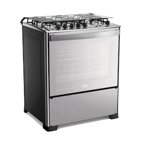Fogão a Gás Dako Magister Inox Style 5 Bocas Mesa Inox - Bivolt