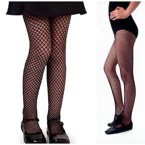 Meia Calça Arrastão Preta Clássica Feminina Roupa