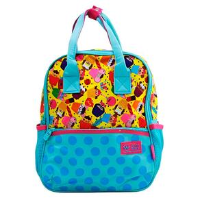 Mochila de Costas Bolsa Infantil Baby Feminina Docinhos Cor:Azul