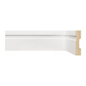 Kit Rodapé de MDF 3 Barras Frisadas de 7cm x 2,40m Rende 7,2 Metros Moldufama Branco