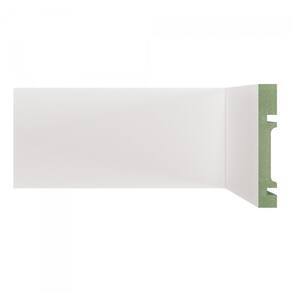 Kit Rodapé de MDF 30 Barras Lisas de 10cm x 2,40m Rende 72 Metros Moldufama Branco