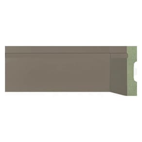 Kit Rodapé de MDF 40 Barras Frisadas de 10cm x 2,40m Rende 96 Metros Moldufama Cinza