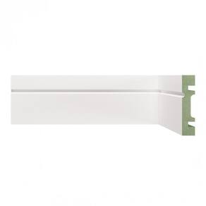 Kit Rodapé de MDF 30 Barras Frisadas de 7cm x 2,40 Rende 72 Metros Moldufama Branco