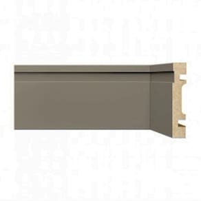 Kit Rodapé de MDF 3 Barras Frisadas de 7cm x 2,40m Rende 7,2 Metros Moldufama Cinza Titanium