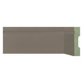 Kit Rodapé de MDF 5 Barras Frisadas de 10cm x 2,40m Rende 12 Metros Moldufama Cinza