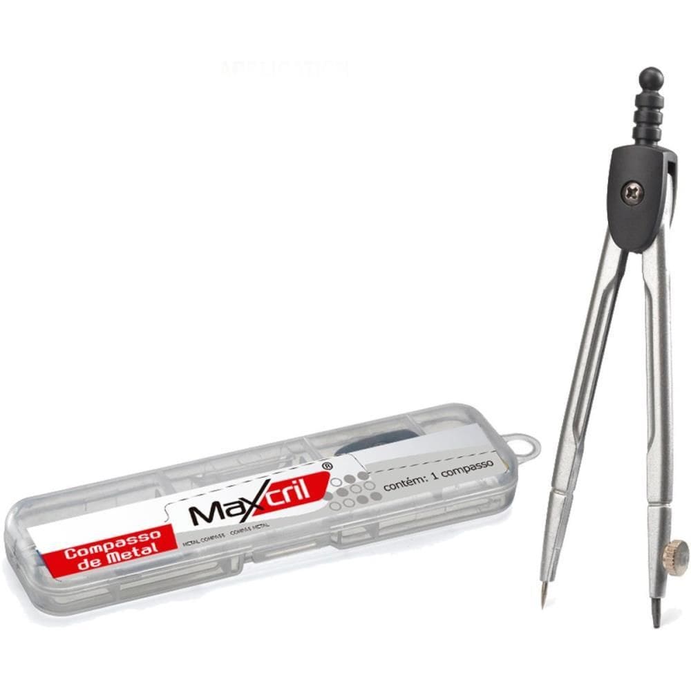 Compasso Escolar de Metal - Maxcril