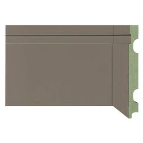 Kit Rodapé de MDF 3 Barras Frisadas de 15cm x 2,40m Rende 7,2 Metros Moldufama Cinza Titanium