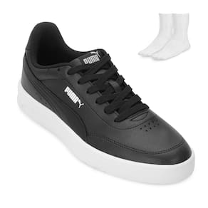 Tênis Puma Court Classic Clean e Meia PM25-40444