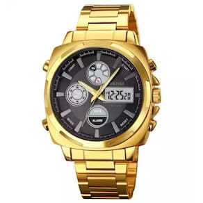 Relógio Masculino Skmei AnaDigi 1673G Dourado