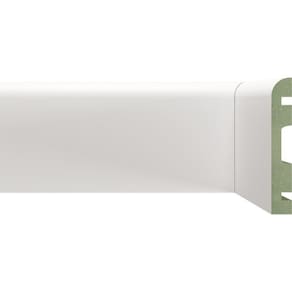 Kit Rodapé de MDF 15 Barras Frisadas de 10cm x 2,40m Rende 36 Metros Moldufama Branco