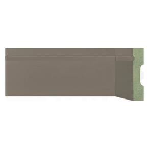 Kit Rodapé de MDF 10 Barras Frisadas de 10cm x 2,40m Rende 24 Metros Moldufama Cinza