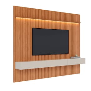 Home Ripado Flow 2.8 LED Nature com Off White - MóveisAqui