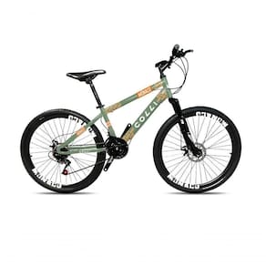 Bicicleta Colli Mônaco Aro 26 Disco 21 V Rapid Fire Cor Vermelho Tamanho Do Quadro 13,5 Verde Militar